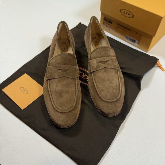 Tod’s MOCASSINO CUOIO Size 7UK/8.5US New In Box With Receipt MSRP $825